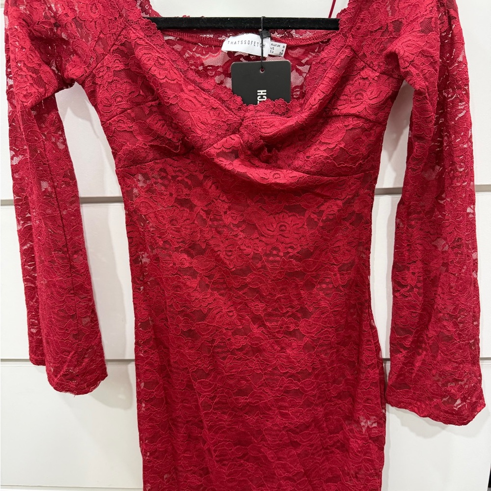 That So Fetch Zila Dress Burgundy